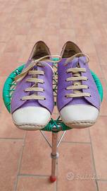 Sneakers pelle viola Johann - Made in Brazil - 38