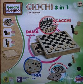 Gioco in scatola 3 in 1