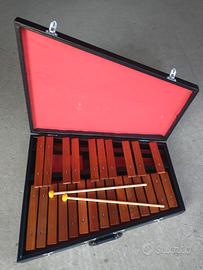 Xilofono con piastre in legno
