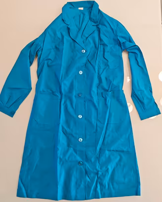 Camice Grembiule vintage Poste Italiane blu tg 48