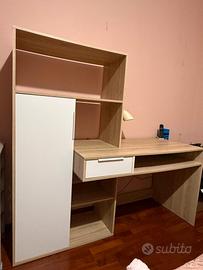 SCRIVANIA CON LIBRERIA 