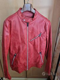 Giacca in pelle rossa Pull & Bear