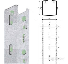 Palo di testata VENEZIA in acciaio corten