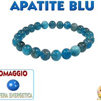 Bracciale Apatite Blu etnico chakra natural stone
