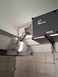 CAPPA INOX   CON FILTRO CARBONI ATTIVI ED ASPIRAZI