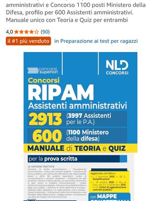 Concorso Ripam 3997 posti, profilo 2913 Assistenti
