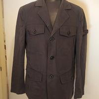 Giacca da uomo in lino cotone marrone Peuterey