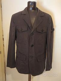 Giacca da uomo in lino cotone marrone Peuterey