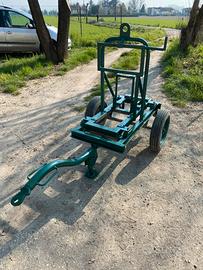 Piccolo rimorchio da cantiere motopompa saldatrice