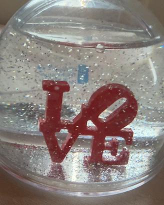 Sfera LOVE glitter porta foto
