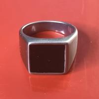 Anello in acciaio inox satinato