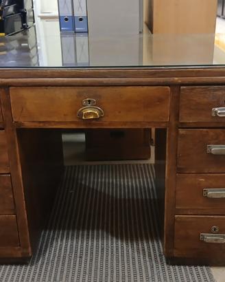 A25 Arredo negozio Scrivania ufficio Legno vetro