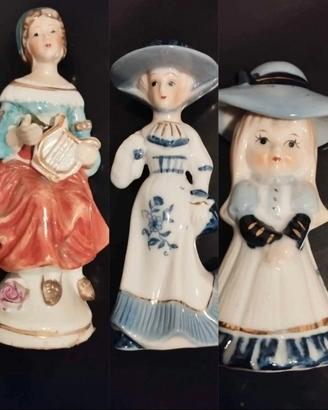 Tre dame porcellana Capodimonte 