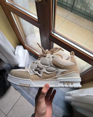 Louis Vuitton Skate Biege/Bianche Taglia 43
