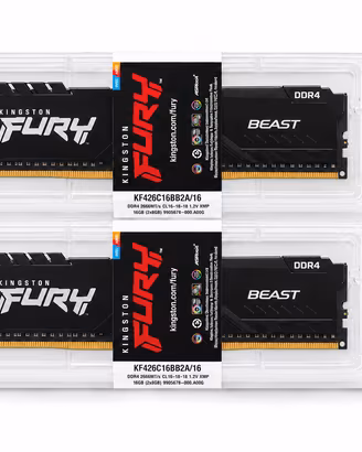 Kingston FURY Beast RGB 32GB (2x16GB) DDR4 2666MHz