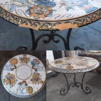 Tavolo da esterno in pietra lavica