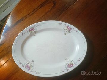 piatto ovale sci Laveno del 1924