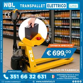 Transpallet elettrico NUOVO DI FABBRICA NBL 1500Kg