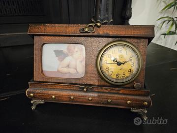 cofanetto in legno orologio