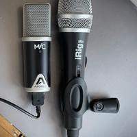 Microfoni iRIG IKMultimedia e Apogee Mic