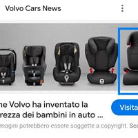 Seggiolino auto VOLVO 15-36kg /4-10anni. 