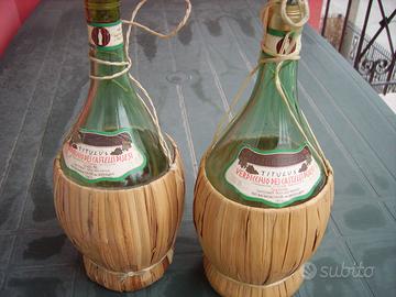 Fiasco vino impagliato vintage