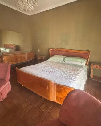 Stanza da letto artigianale anni 50 legno Massello