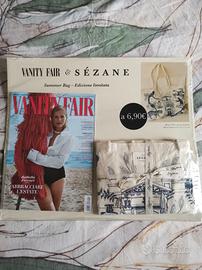 Rivista Vanity Fair & Sezane - Summer bag blu