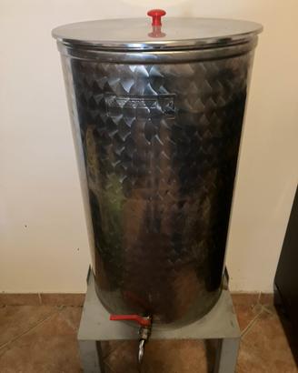Contenitore in acciaio inox per alimenti da 100lt