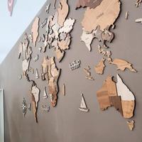 Mappamondo in legno 