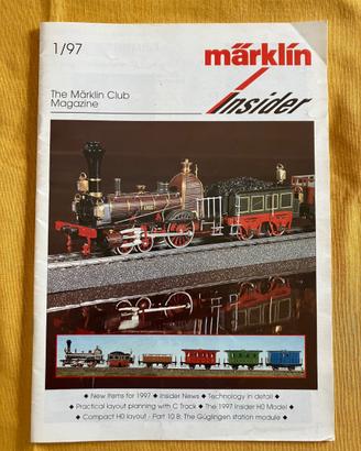 rivista treni trenini Marklin insider 1 97 SBB DB