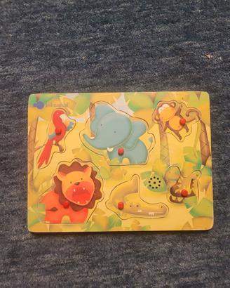 Set di vari puzzle in legno