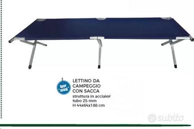 Lettino campeggio