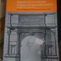 appunti per un manuale e di teoria del restauro