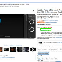 Microonde 20 L mai utilizzato