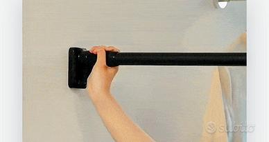 Asta per tende, in acciaio, estensibile