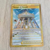 Carta Pokemon stadio TEMPIO DI SINNOH dorata