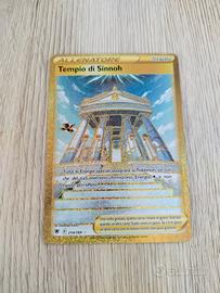 Carta Pokemon stadio TEMPIO DI SINNOH dorata