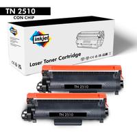 2 toner Brother TN 2510 compatibili con chip