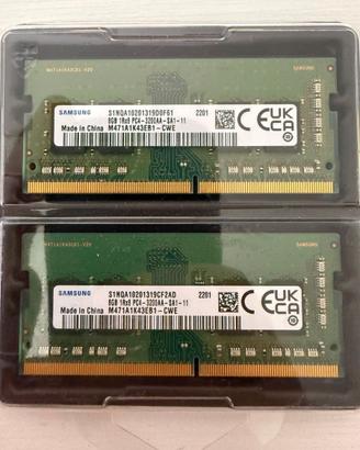 Kit 16GB RAM Samsung DDR4 3200MHz (Laptop/Mini PC)
