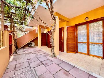 Trilocale al piano terra con ampio cortile