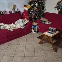 2 divani da 3 posti l'uno (uno divano letto)