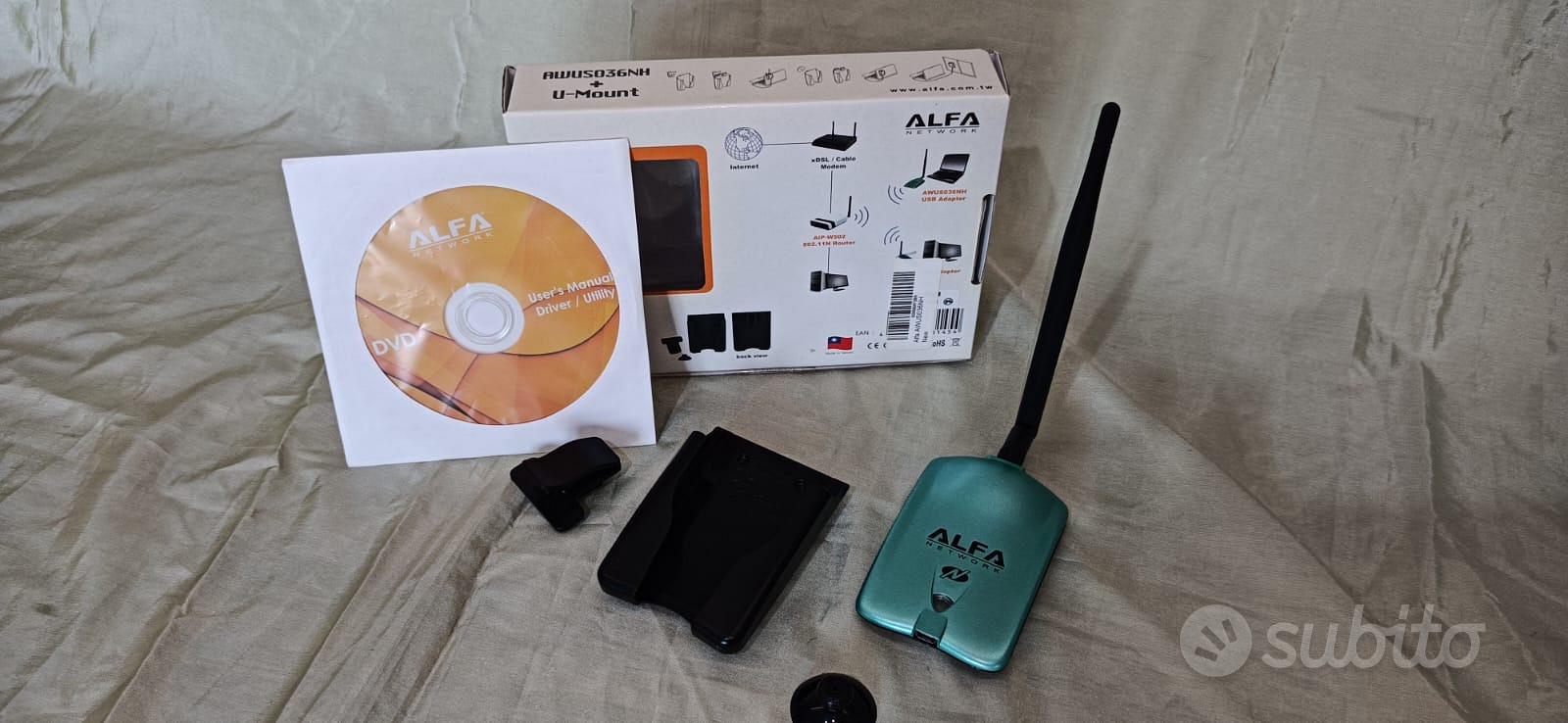 ANTENNA WIFI EXTENDER USB ALFA - Informatica In vendita a Roma