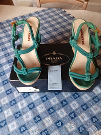 sandali donna Prada tg 37 in scatola originale 