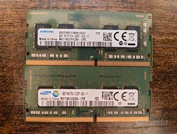 2x Samsung RAM 4GB DDR4