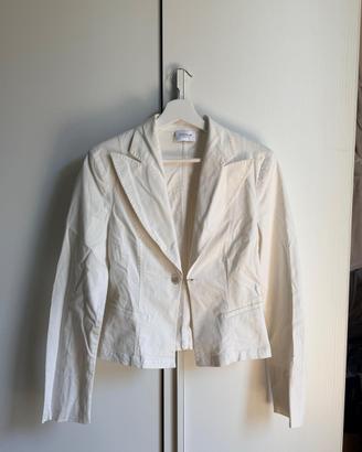Blazer Donna Bianco Elegante-Taglia S