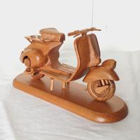 VESPA 125 1951 scala 1:9 in legno di Ciliegio