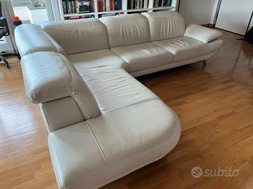 Divano NATUZZI Pricipe pelle bianca