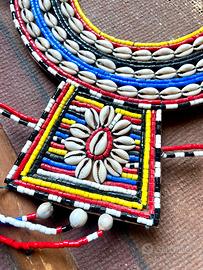 Collana girale etnica cerimonia Masaai collezione