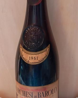 Bottiglia Vino Antic. Poderi Marchesi  Barolo 1961